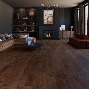 Brown Maple Hardwood flooring / Bonfire Mirage Autumn