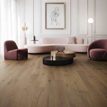Brown White Oak Hardwood flooring / Hattie Mirage Muse